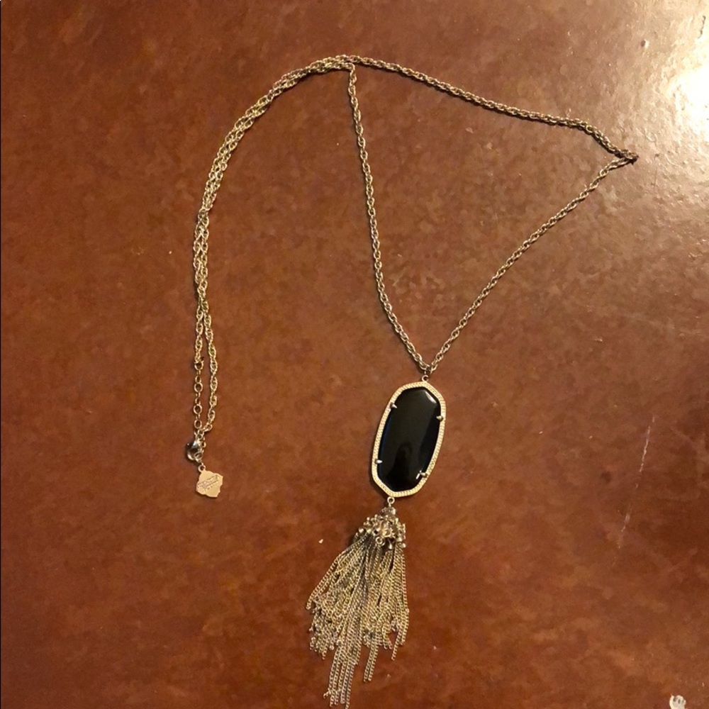 Kendra Scott Necklace Black Tassel